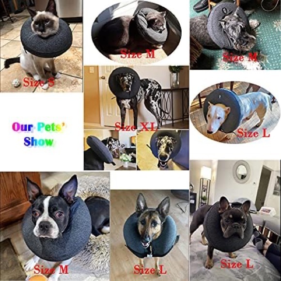 New! Katoggy Inflatable Dog Collar, Cone, Adjustable Donut E-Collar, Size Large - Picture 6 of 8
